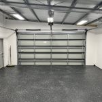 Epoxy flaked garage floor